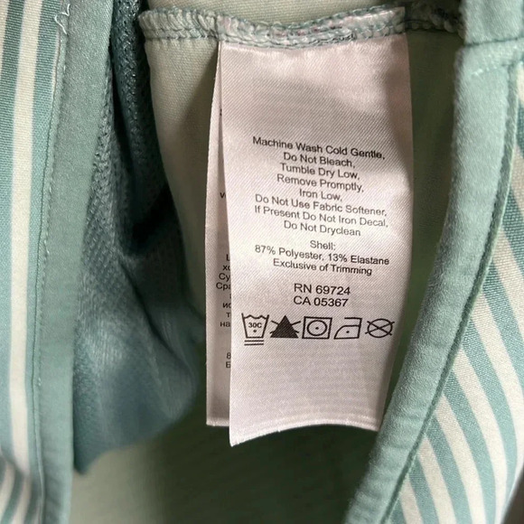 Columbia Omni Wick Castella Peak Striped Pullover Hoodie Sweatshirt Size M - Picture 7 of 9